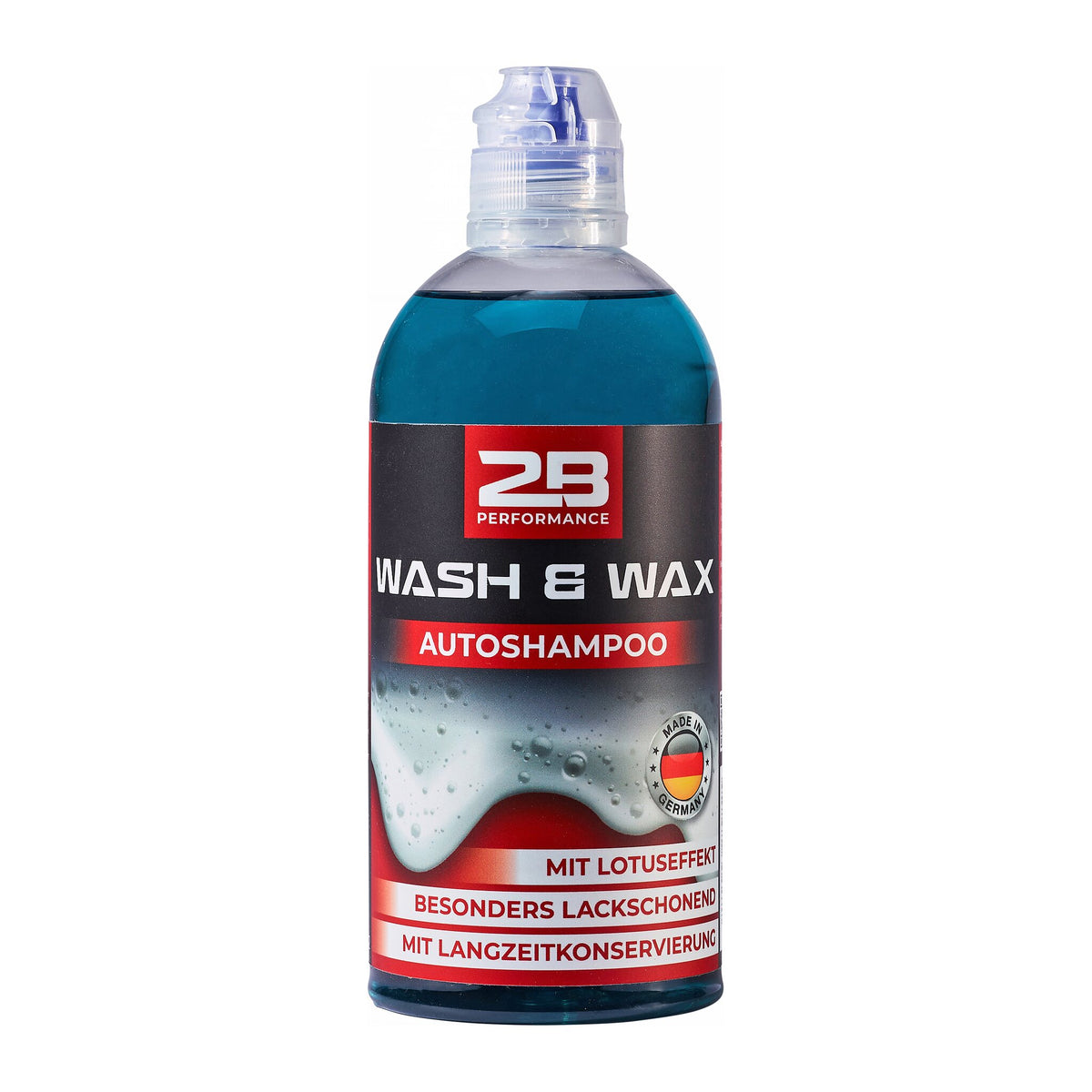 2B Performance Wash & Wax Autoshampoo 500 ml – Produktabbildung