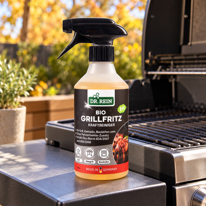 Dr. Rein Grillfritz BIO Kraftreiniger 500 ml im passenden Haushaltsbereich – KI-generierte Produktszene