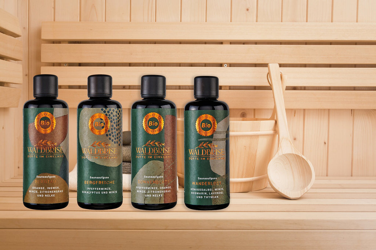 Waldbrise Saunaaufgüsse in der Sauna